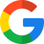 Google logo: a blue 'G' with red, yellow, and green circular segments around it
